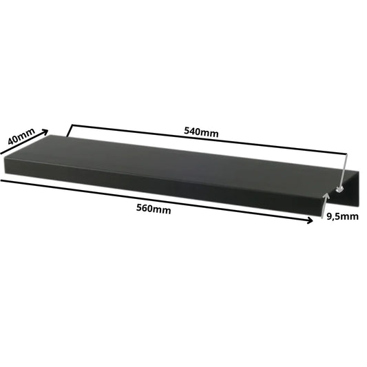 Edge Grip Profilová rukoväť FE06 540 mm (celková dĺžka 560 mm) - matná čierna