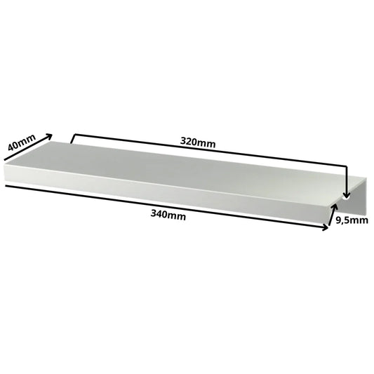 Edge Grip Profilová rukoväť UA06 320 mm (celková dĺžka 340 mm) - elektrolyticky leštená