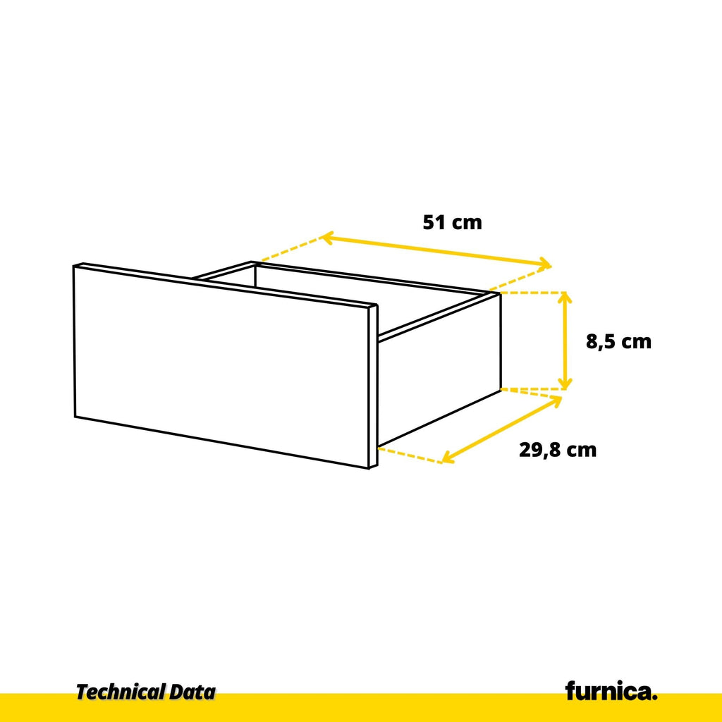 GABRIEL - Komoda s 4 zásuvkami - Skrinka na oblečenie do spálne - Biela matná - Výška 92 cm, šírka 60 cm, hĺbka 33 cm.