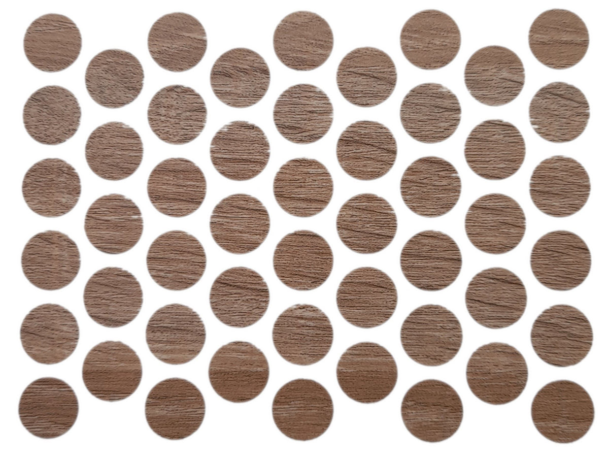 Samolepiace krytky na skrutky - Dub Sonoma 14mm – Furnica