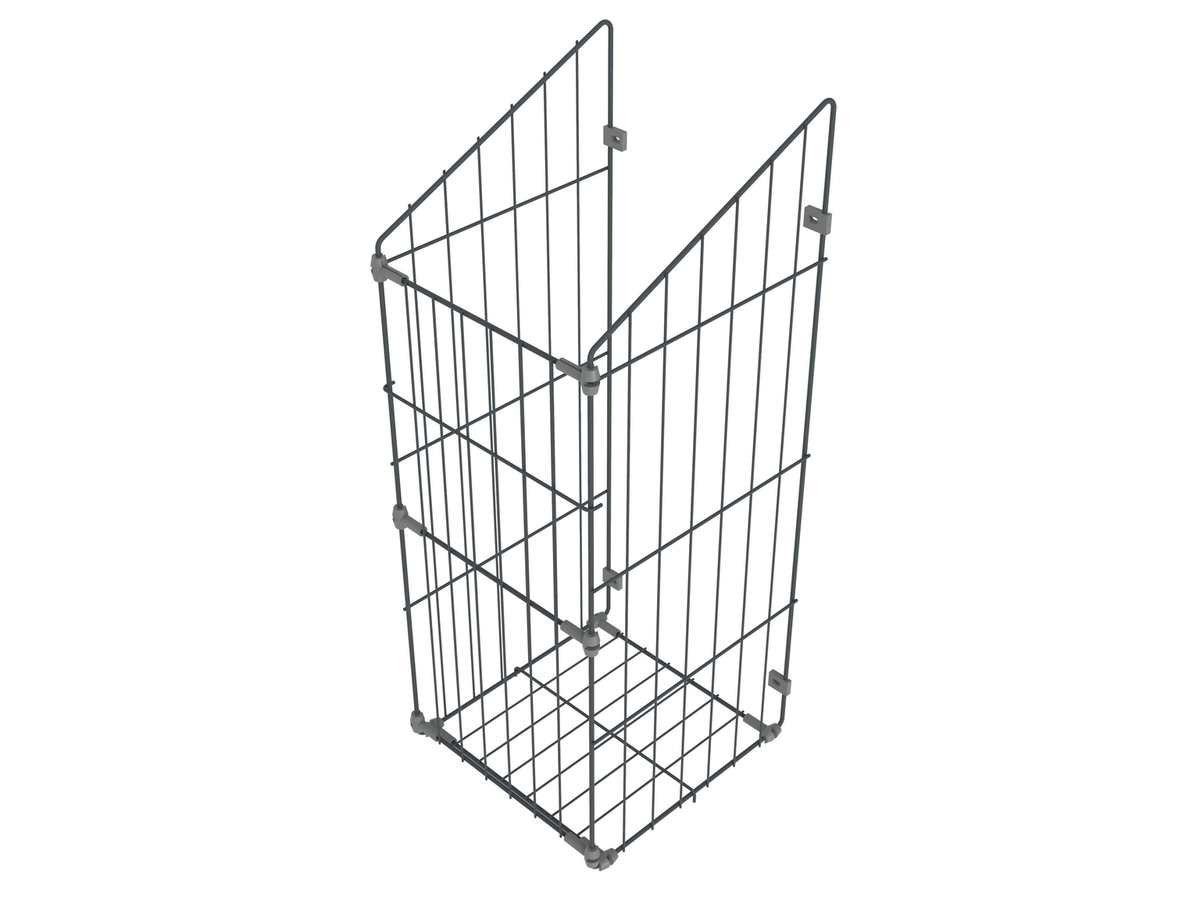 Skladací kôš na bielizeň 50 cm - antracitová
