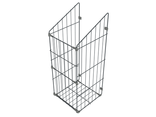 Skladací kôš na bielizeň 50 cm - antracitová