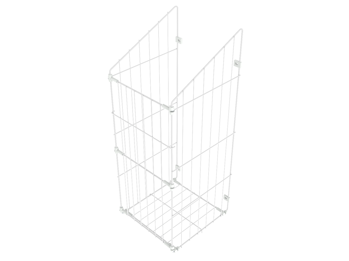Zložiteľný koš na bielizeň 60 cm - Biely