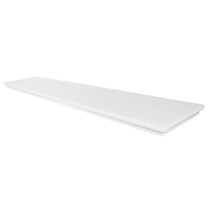 Klasická plávajúca polica - balenie po 3 - biela - 80 cm