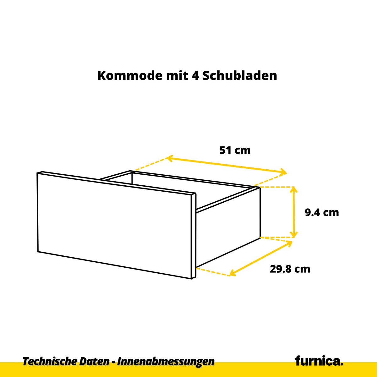 GABRIEL - Komoda s 10 zásuvkami (6+4) - Skrinka na oblečenie do spálne - Dub Wotan / Biela matná - V92/70cm Š160cm H33cm (7)