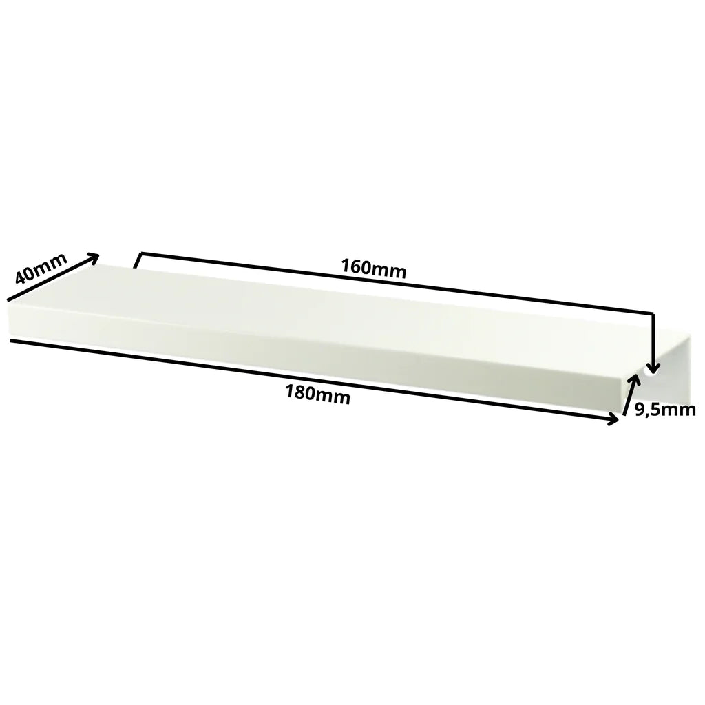 Edge Grip Profilová rukoväť FE06 160 mm (celková dĺžka 180 mm) - biela