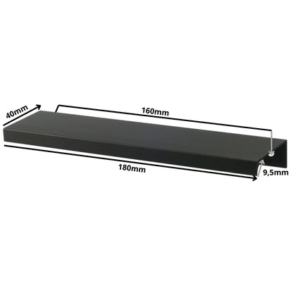 Edge Grip Profilová rukoväť FE06 160 mm (celková dĺžka 180 mm) - matná čierna