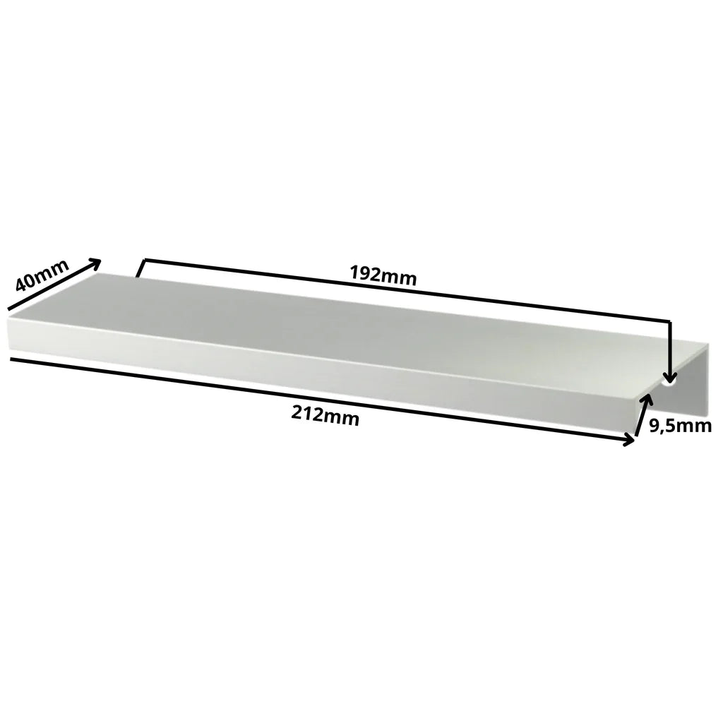 Edge Grip Profilová rukoväť FE06 192 mm (celková dĺžka 212 mm) - elektrolyticky leštená
