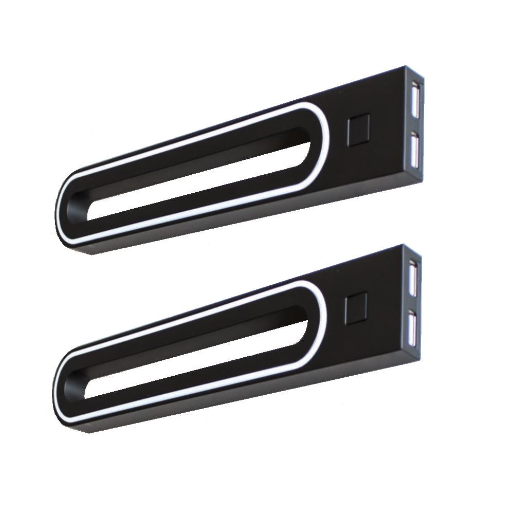 2 spálne LED lampy s USB + napájacím zdrojom (F01)