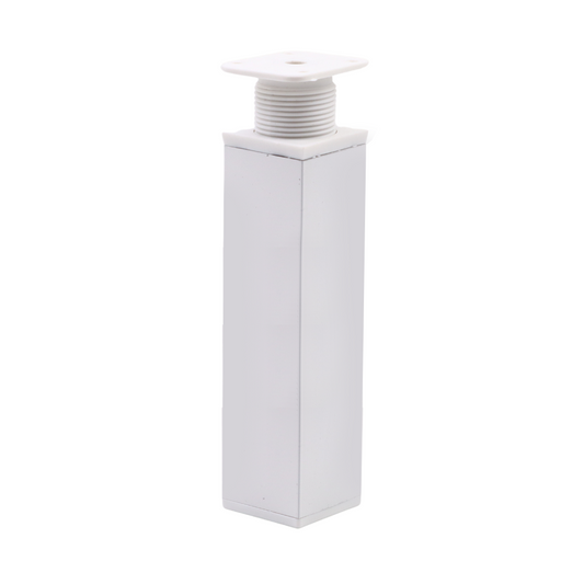 Štvorcová noha nábytku 40x40mm - H150mm - Biela (2) – Furnica
