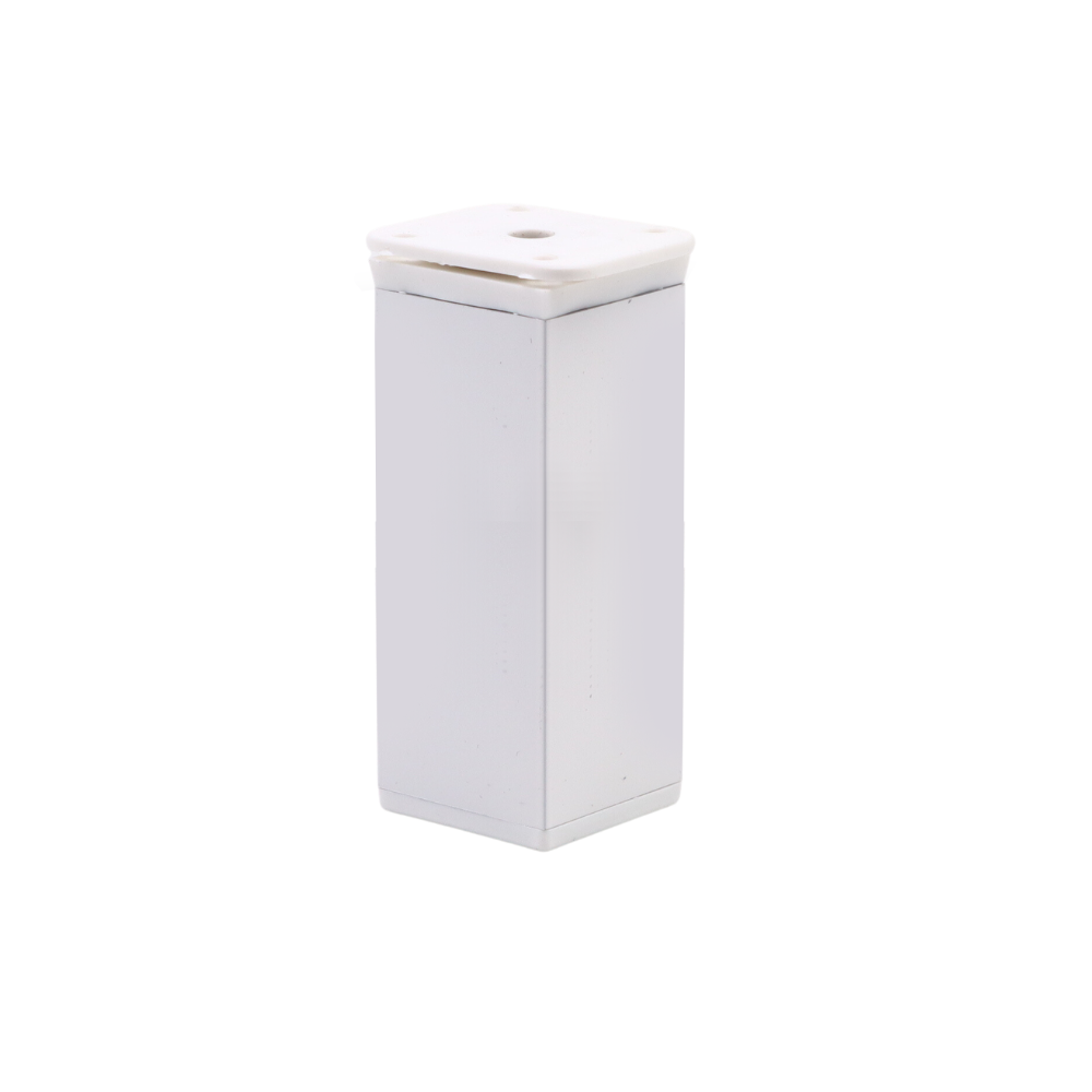 Štvorcová noha nábytku 40x40mm - H100mm Biela – Furnica
