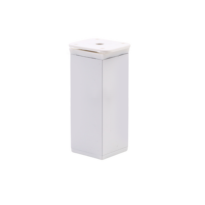 Štvorcová noha nábytku 40x40mm - H100mm Biela – Furnica