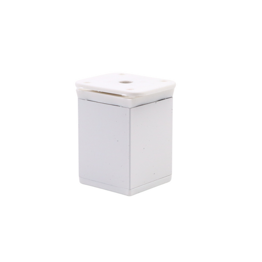 Štvorcová noha nábytku 40x40mm - H60mm - Biela – Furnica
