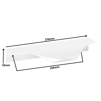 Edge Grip Profilová rukoväť UA04 256 mm (celková dĺžka 276 mm) - biela
