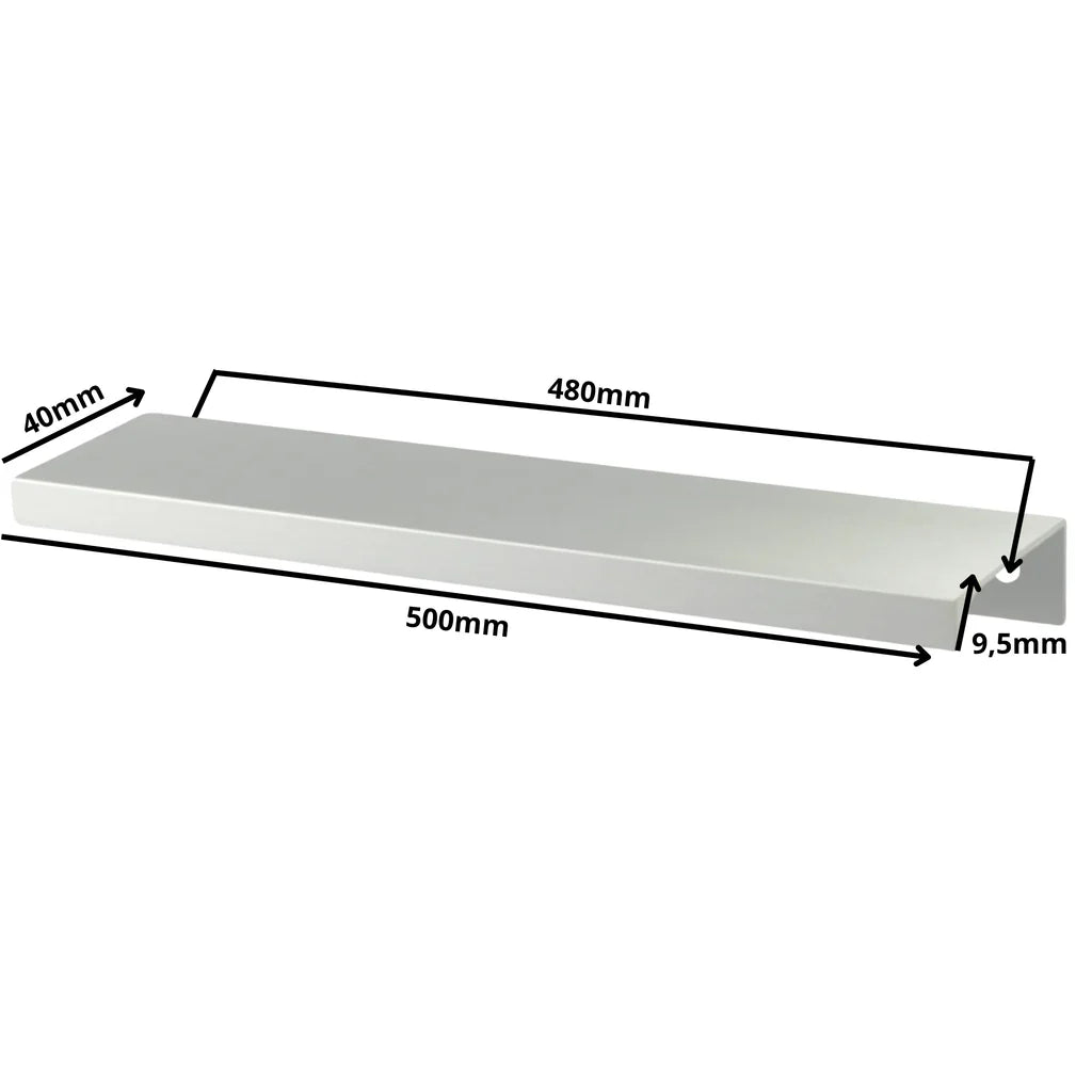Edge Grip Profilová rukoväť FE06 480 mm (celková dĺžka 500 mm) - elektrolyticky leštená