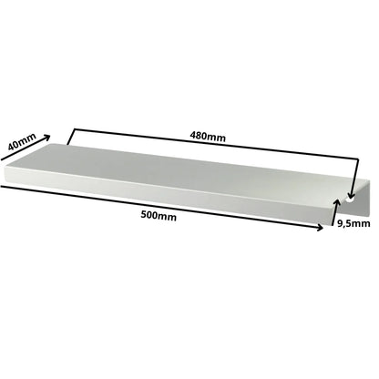 Edge Grip Profilová rukoväť FE06 480 mm (celková dĺžka 500 mm) - elektrolyticky leštená