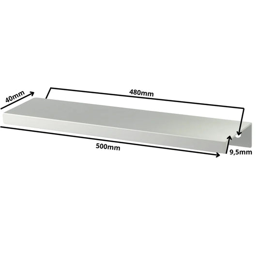 Edge Grip Profilová rukoväť FE06 480 mm (celková dĺžka 500 mm) - elektrolyticky leštená