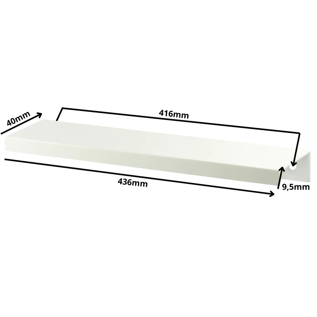 Edge Grip Profilová rukoväť FE06 416 mm (celková dĺžka 436 mm) - biela