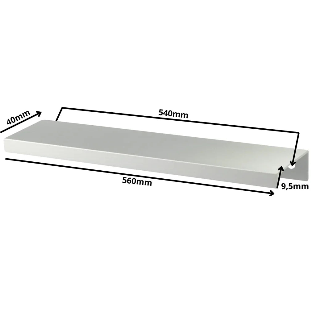 Edge Grip Profilová rukoväť FE06 540 mm (celková dĺžka 560 mm) - elektrolyticky leštená