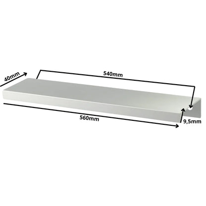 Edge Grip Profilová rukoväť FE06 540 mm (celková dĺžka 560 mm) - elektrolyticky leštená