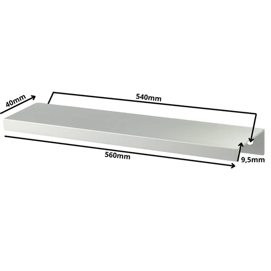 Edge Grip Profilová rukoväť FE06 540 mm (celková dĺžka 560 mm) - elektrolyticky leštená