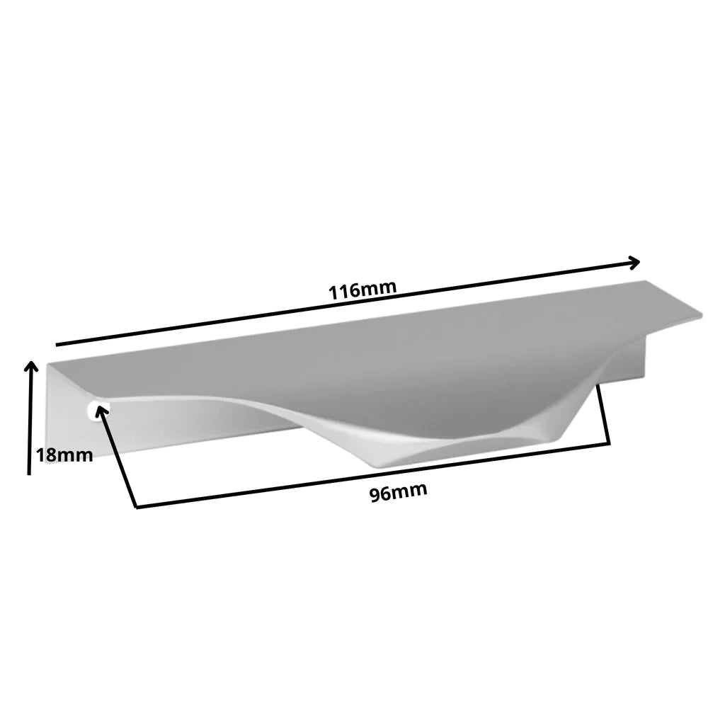 Edge Grip Profilová rukoväť UA04 96 mm (celková dĺžka 116 mm) - hliník