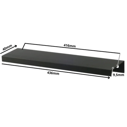 Edge Grip Profilová rukoväť FE06 416 mm (celková dĺžka 436 mm) - matná čierna