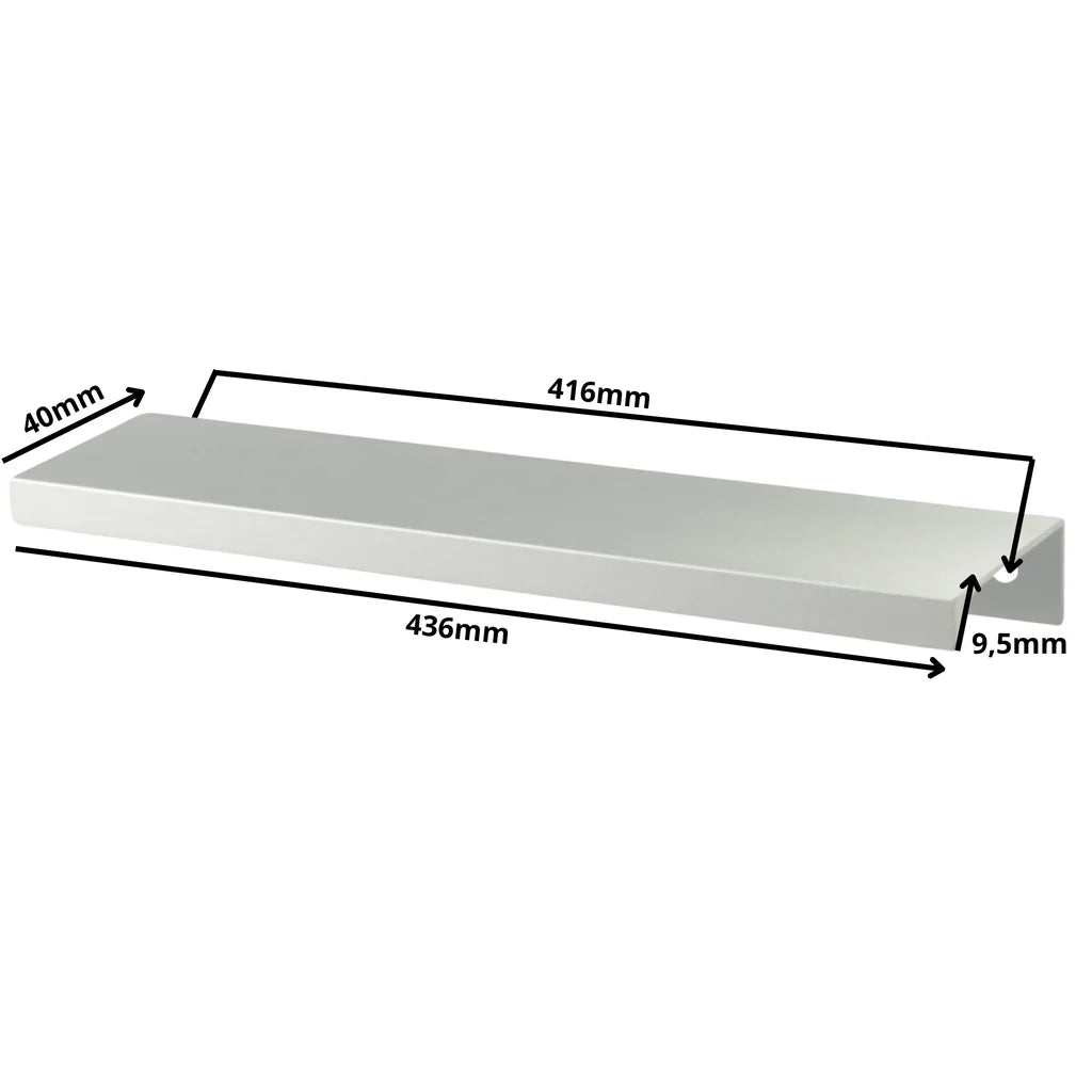 Edge Grip Profilová rukoväť FE06 416 mm (celková dĺžka 436 mm) - elektrolyticky leštená