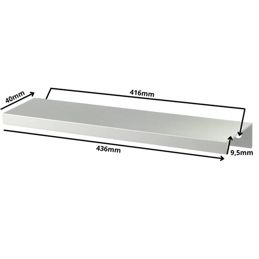 Edge Grip Profilová rukoväť FE06 416 mm (celková dĺžka 436 mm) - elektrolyticky leštená