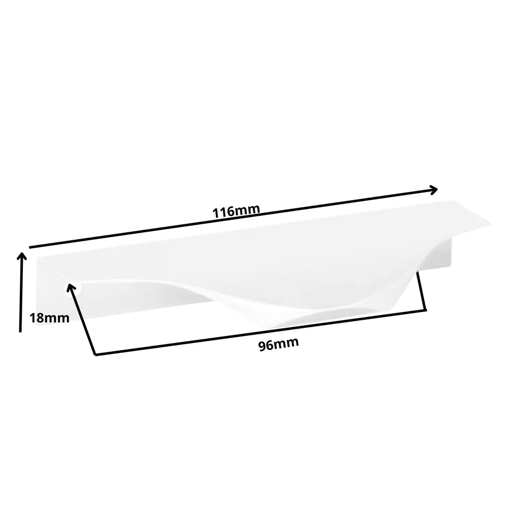 Edge Grip Profilová rukoväť UA04 96 mm (celková dĺžka 116 mm) - biela