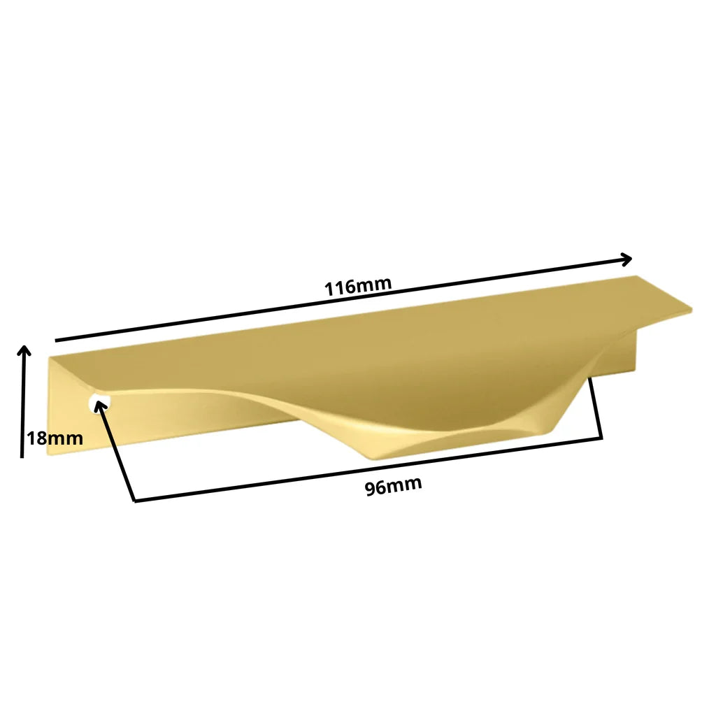 Edge Grip Profilová rukoväť UA04 96 mm (celková dĺžka 116 mm) - zlatá