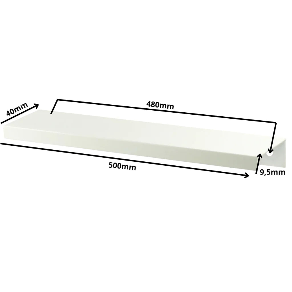 Edge Grip Profilová rukoväť FE06 480 mm (celková dĺžka 500 mm) - biela