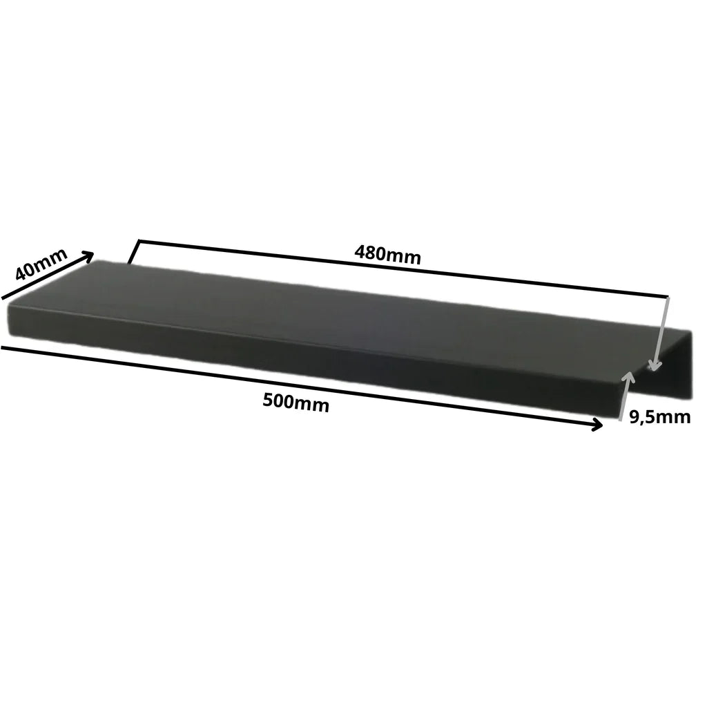 Edge Grip Profilová rukoväť FE06 480 mm (celková dĺžka 500 mm) - matná čierna