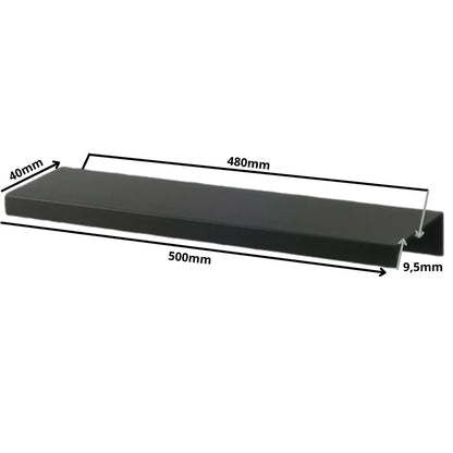 Edge Grip Profilová rukoväť FE06 480 mm (celková dĺžka 500 mm) - matná čierna