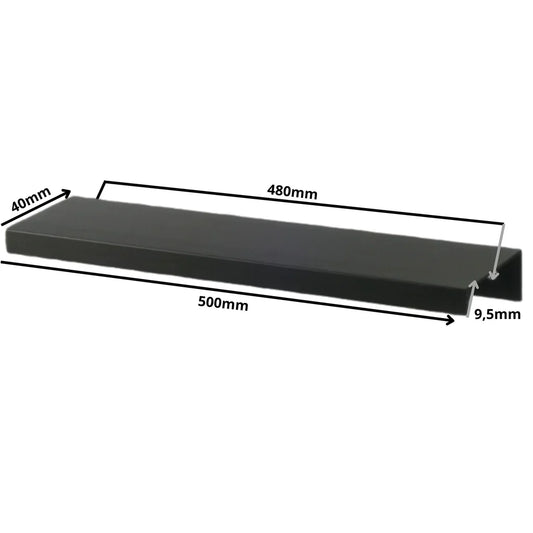 Edge Grip Profilová rukoväť FE06 480 mm (celková dĺžka 500 mm) - matná čierna