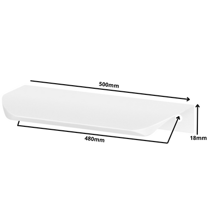 Edge Grip Profilová rukoväť UA02 480 mm (celková dĺžka 500 mm) - biela