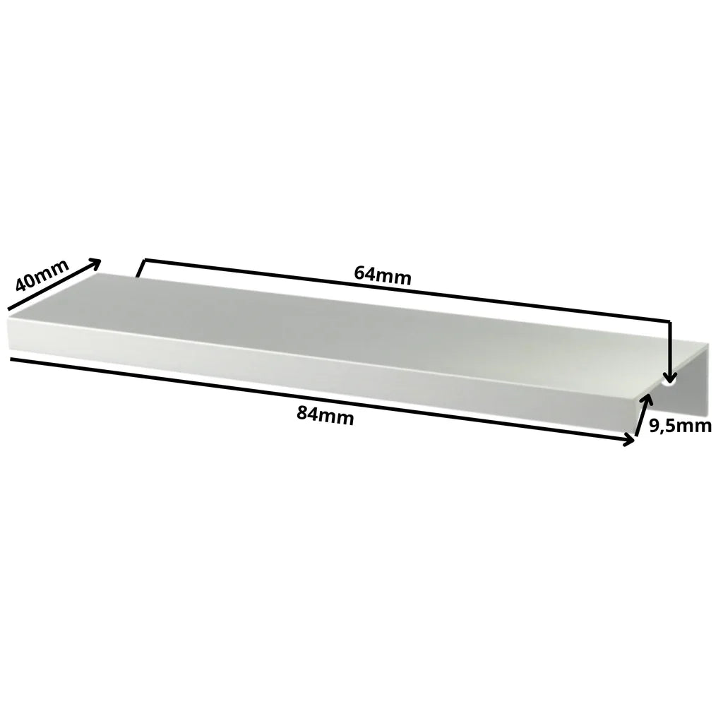 Edge Grip Profilová rukoväť FE06 64 mm (celková dĺžka 84 mm) - elektrolyticky leštená
