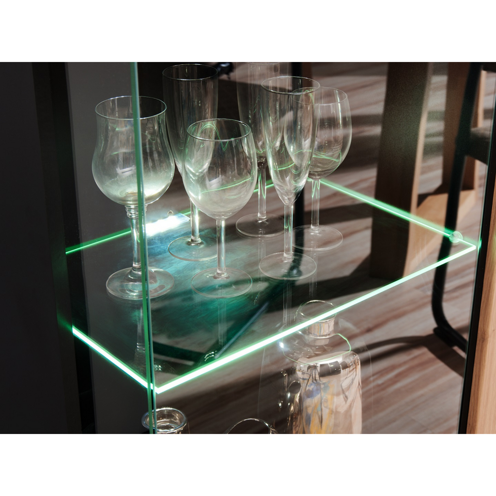 Stena SOLIDO - Sada nábytku do obývacej izby - Čierna matná / Artisan dub