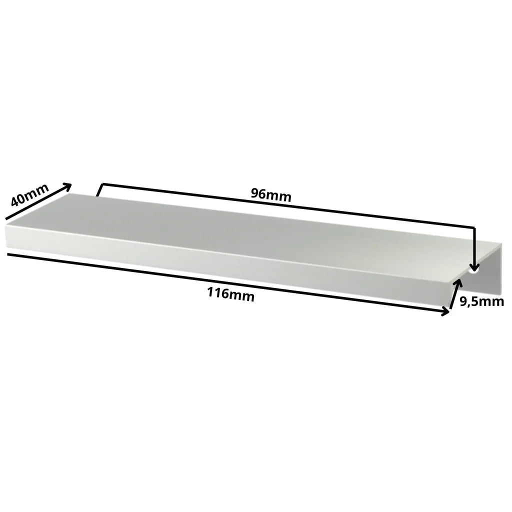 Edge Grip Profilová rukoväť UA06 96 mm (celková dĺžka 116 mm) - elektrolyticky leštená