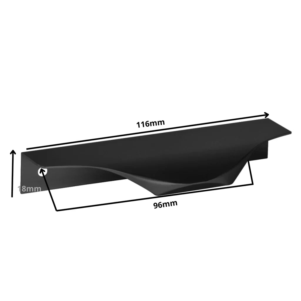 Edge Grip Profilová rukoväť UA04 96 mm (celková dĺžka 116 mm) - matná čierna