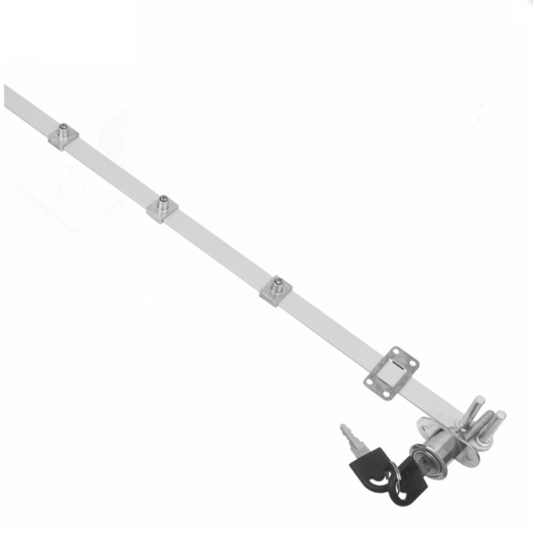 Centrálne zámky pre 3 zásuvky 19x20mm, 500mm páska, chróm – Furnica