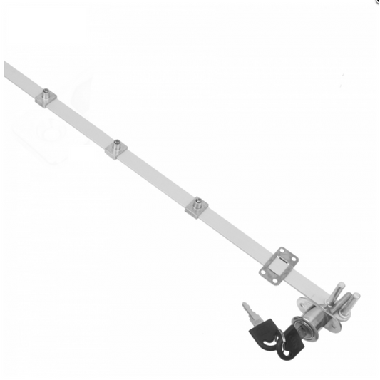 Centrálne zámky pre 5 zásuviek 19x20mm, 1200mm páska, chróm – Furnica