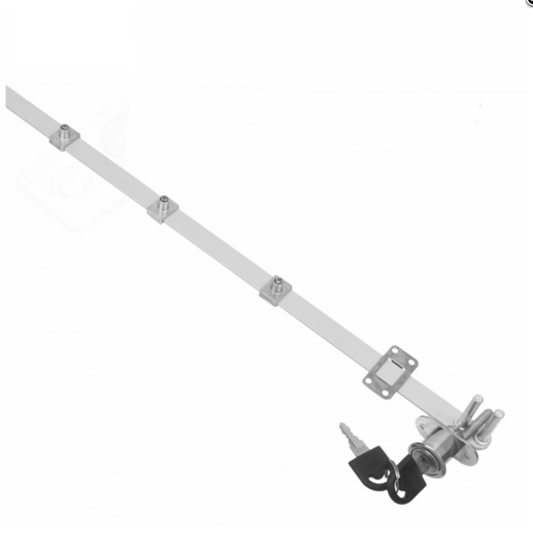 Centrálne zámky pre 4 zásuvky 19x20mm, 800mm páska, chróm – Furnica