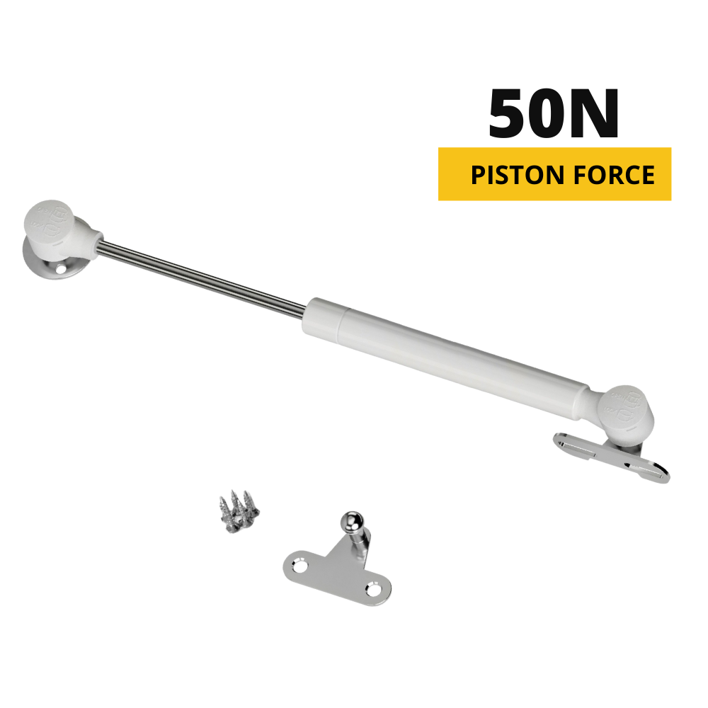 Plynový tlmič 250 mm biely - 50 N