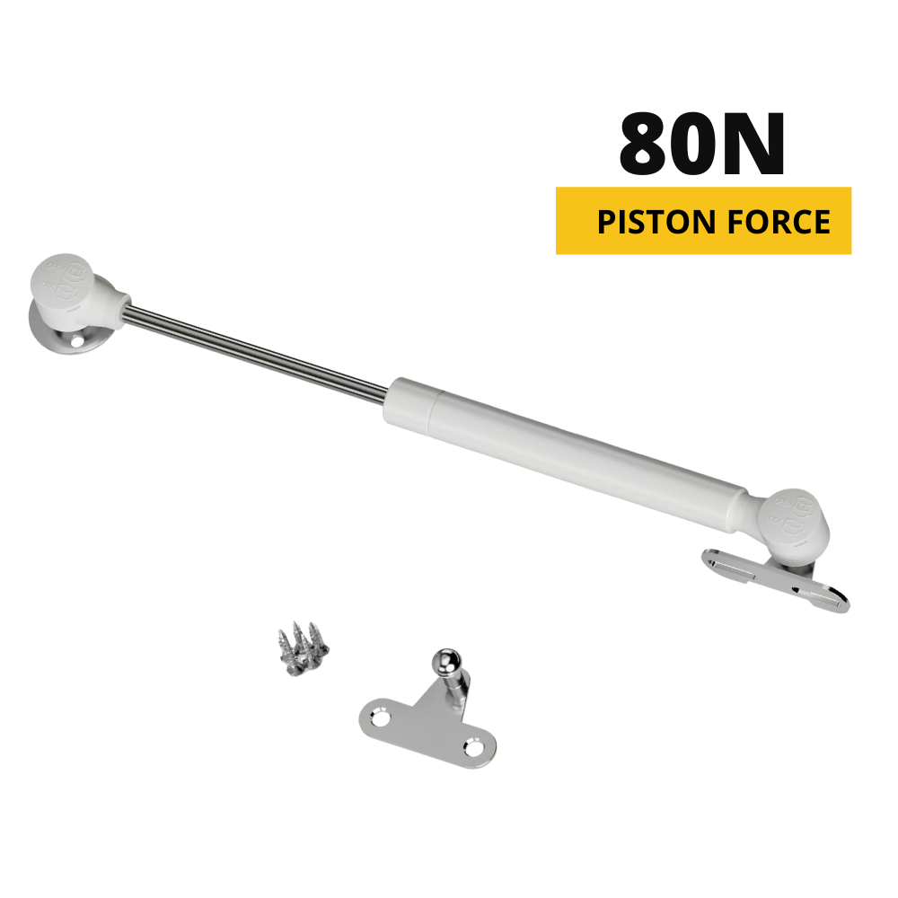 Plynový tlmič 250 mm biely - 80 N