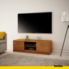 GRACE - TV stojan s 2 dverami a 1 poličkou - jaseň H36cm Š120cm H41cm