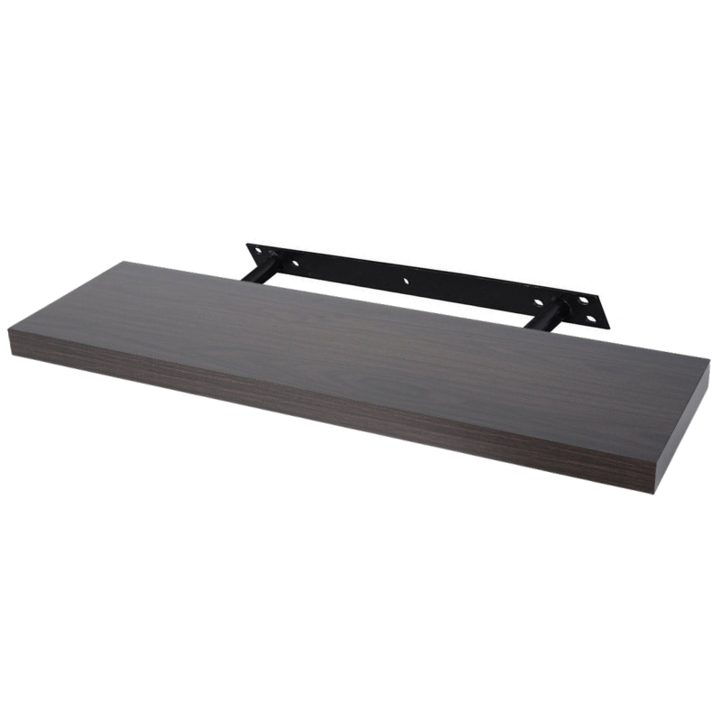 Plávajúca polica - balenie po 3 - wenge - 80 cm
