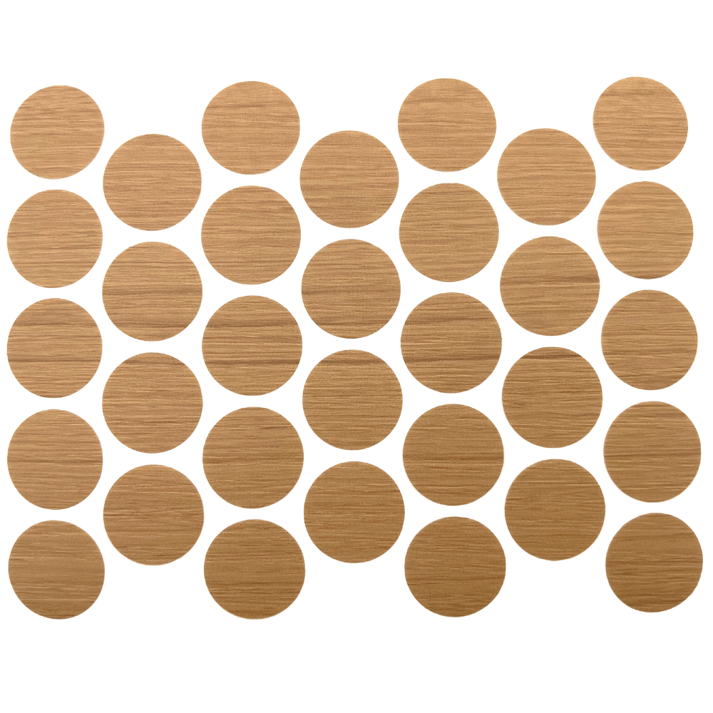 Samolepiace krytky na skrutky - Teak 18mm – Furnica