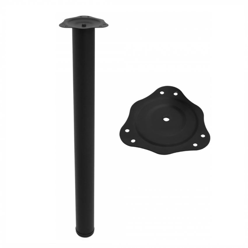 Nastaviteľná noha nábytku 710 mm - čierna – Furnica