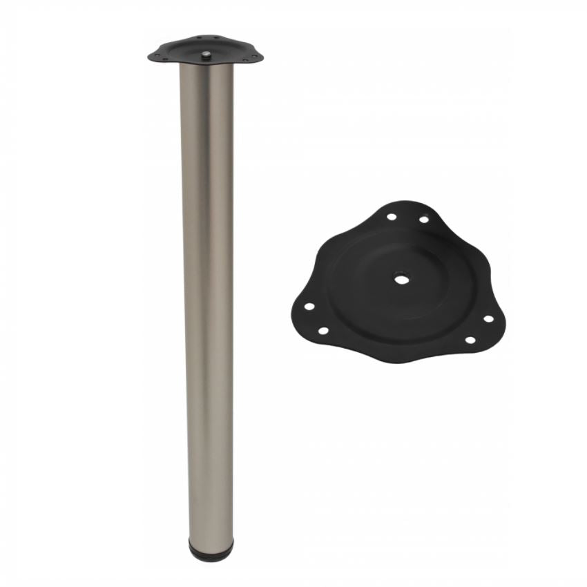 Nastaviteľná noha nábytku 710 mm - satén – Furnica